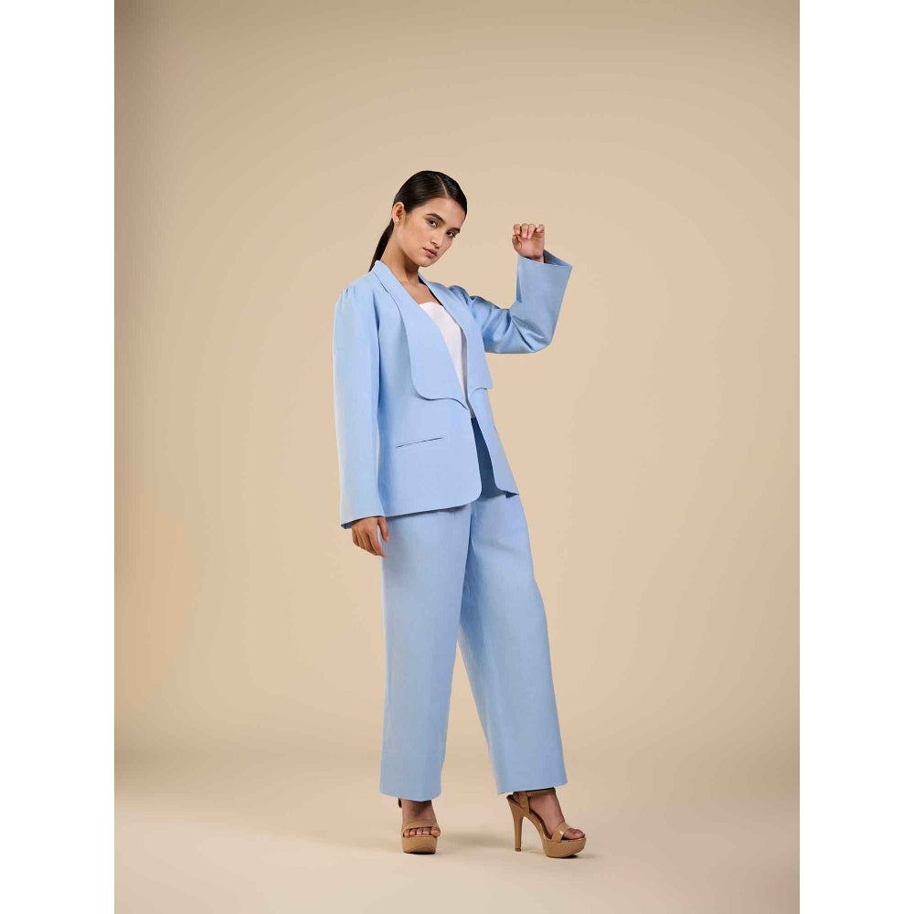 ORIGANI Blue Cornflower Blazer