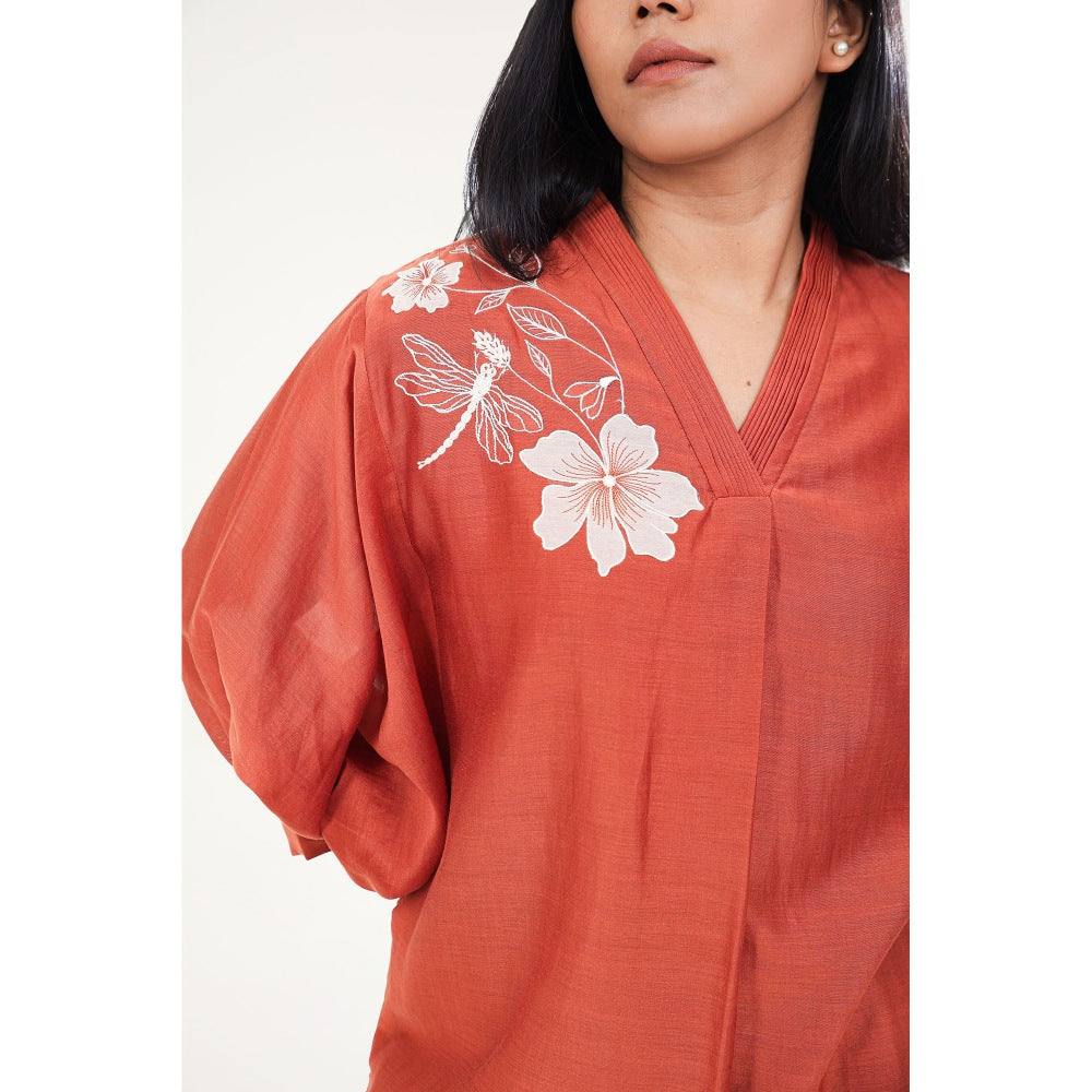 ORIGANI Forget-Me-Not Suit Kurta with Pant (Set of 2)