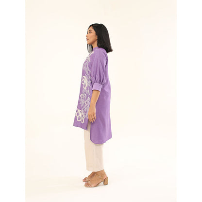 ORIGANI Peony Passion Suit Kurta with Pant (Set of 2)
