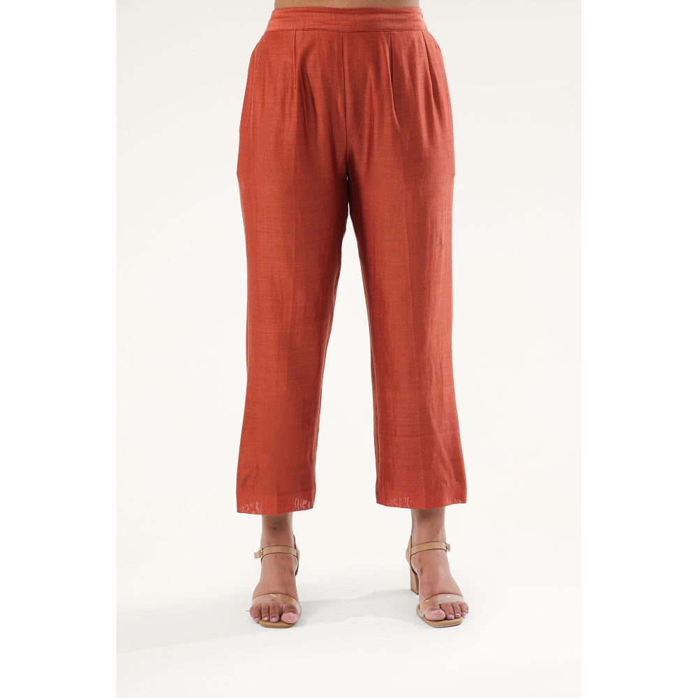 ORIGANI Jasmine Trouser - Rust