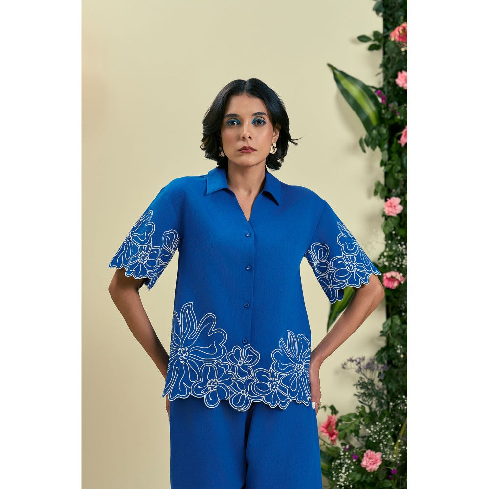 ORIGANI Blue Evaya Shirt