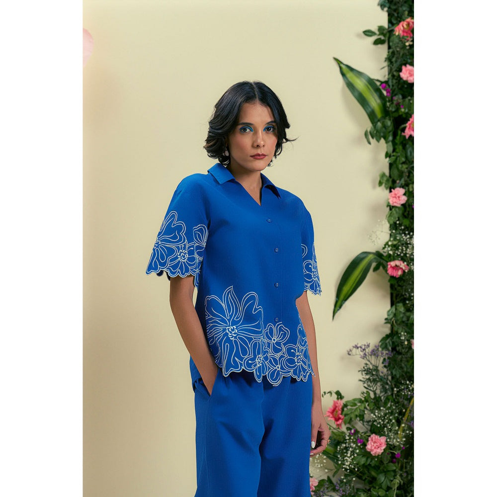 ORIGANI Blue Evaya Shirt