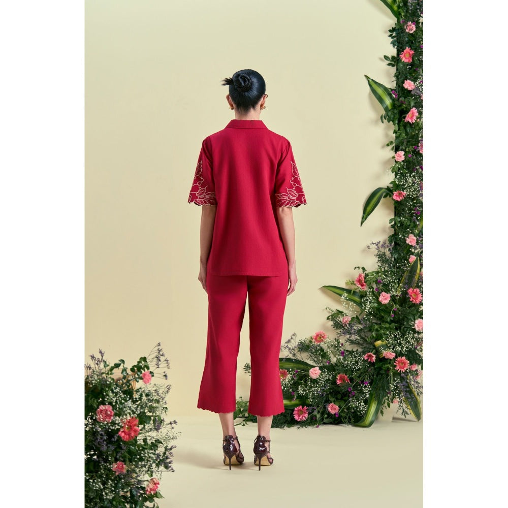 ORIGANI Red Amara Pant