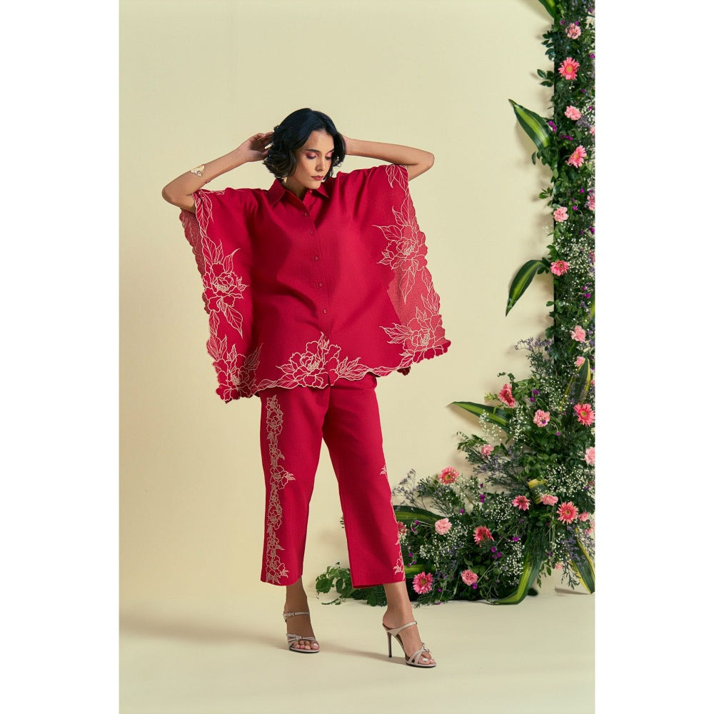 ORIGANI Red Jardin Pant