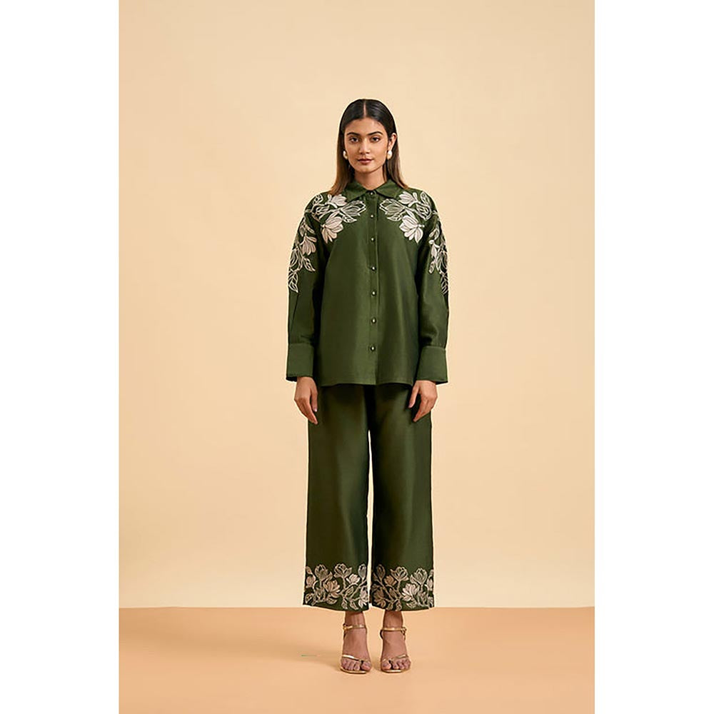 ORIGANI Olive Grove Green Shirt
