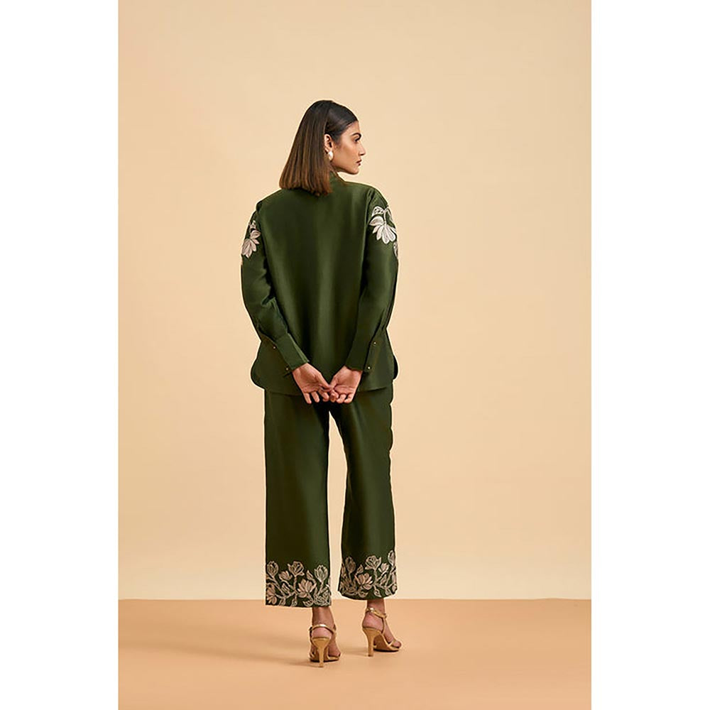 ORIGANI Olive Grove Green Shirt