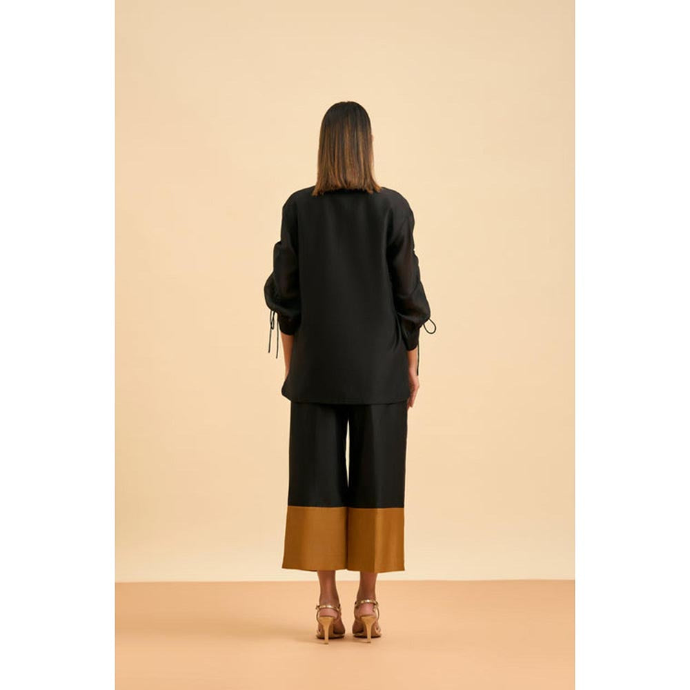 ORIGANI Black Ginkgo Pants