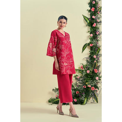 ORIGANI Red Nira Kurti