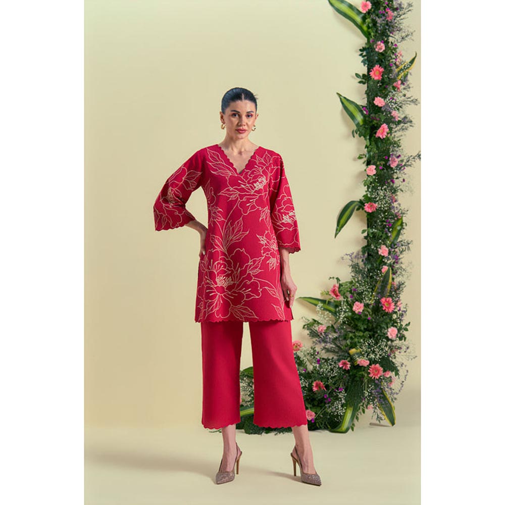 ORIGANI Red Nira Kurti