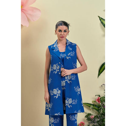 ORIGANI Blue Ciel Crop Top