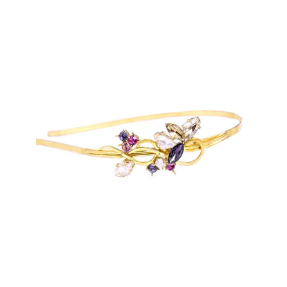 ORNAMAAS Inflorescence Flower Vine Blue Hair Band