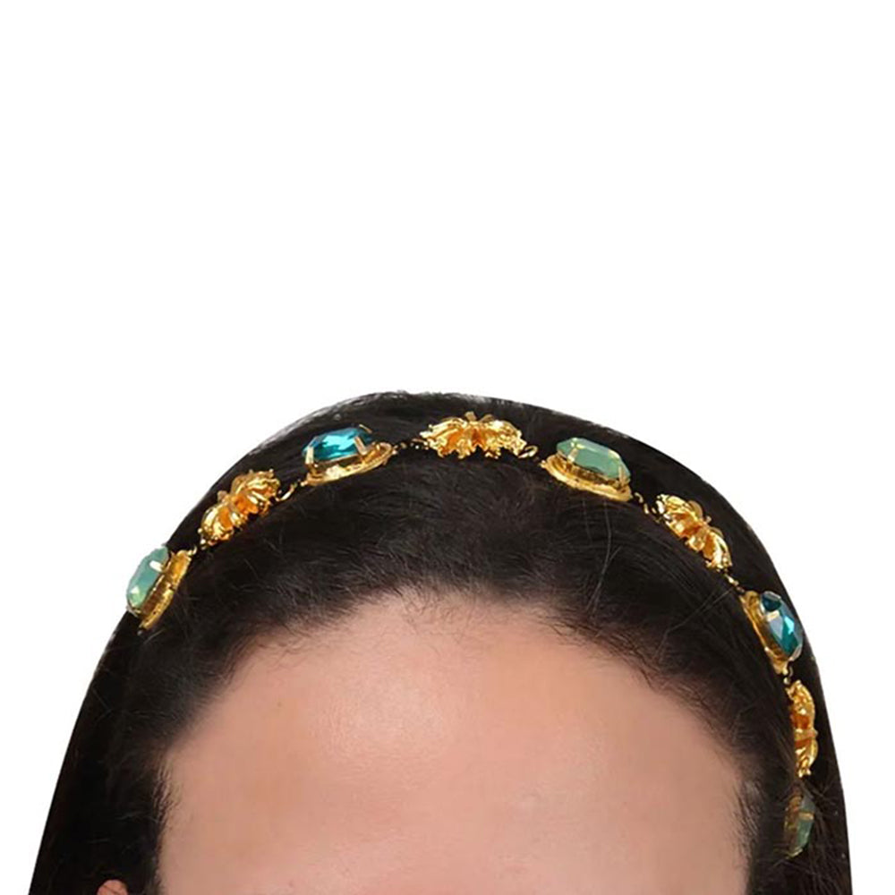 ORNAMAAS Jade Green Star Anise Hair Bands