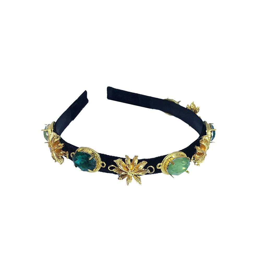 ORNAMAAS Jade Green Star Anise Hair Bands