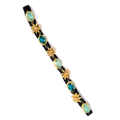 ORNAMAAS Jade Green Star Anise Hair Bands