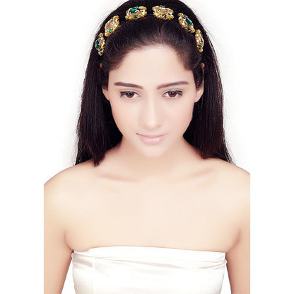 ORNAMAAS Rapunzel Emerald Green Hair Band