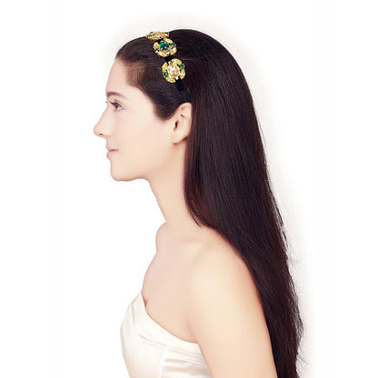 ORNAMAAS Rapunzel Emerald Green Hair Band