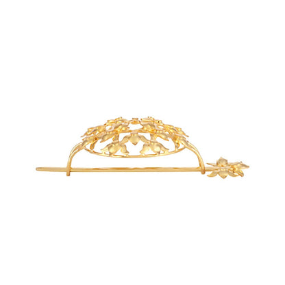 ORNAMAAS Gold-Plated Lotus Radial Fleur Juda Pin