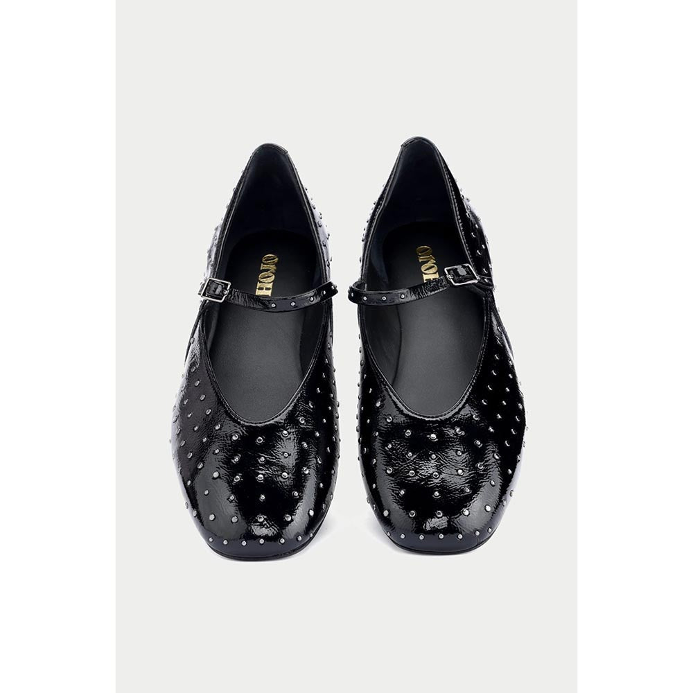 Oroh Black Low Top Pair Of Ballerinas