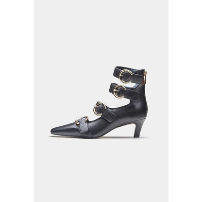 Oroh Women Black Mariana Kitten Heels