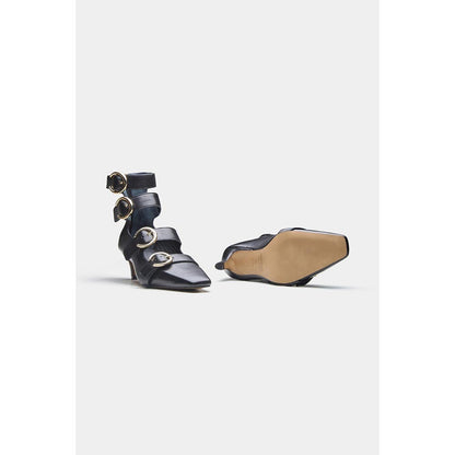 Oroh Women Black Mariana Kitten Heels