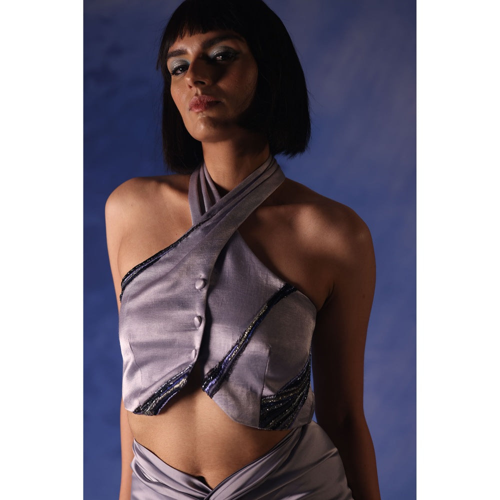 Orthodox Blue Ari Crop Top