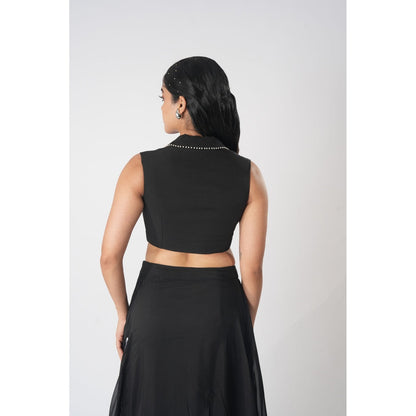 Orthodox Black Vest Top