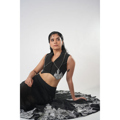 Orthodox Black Vest Top