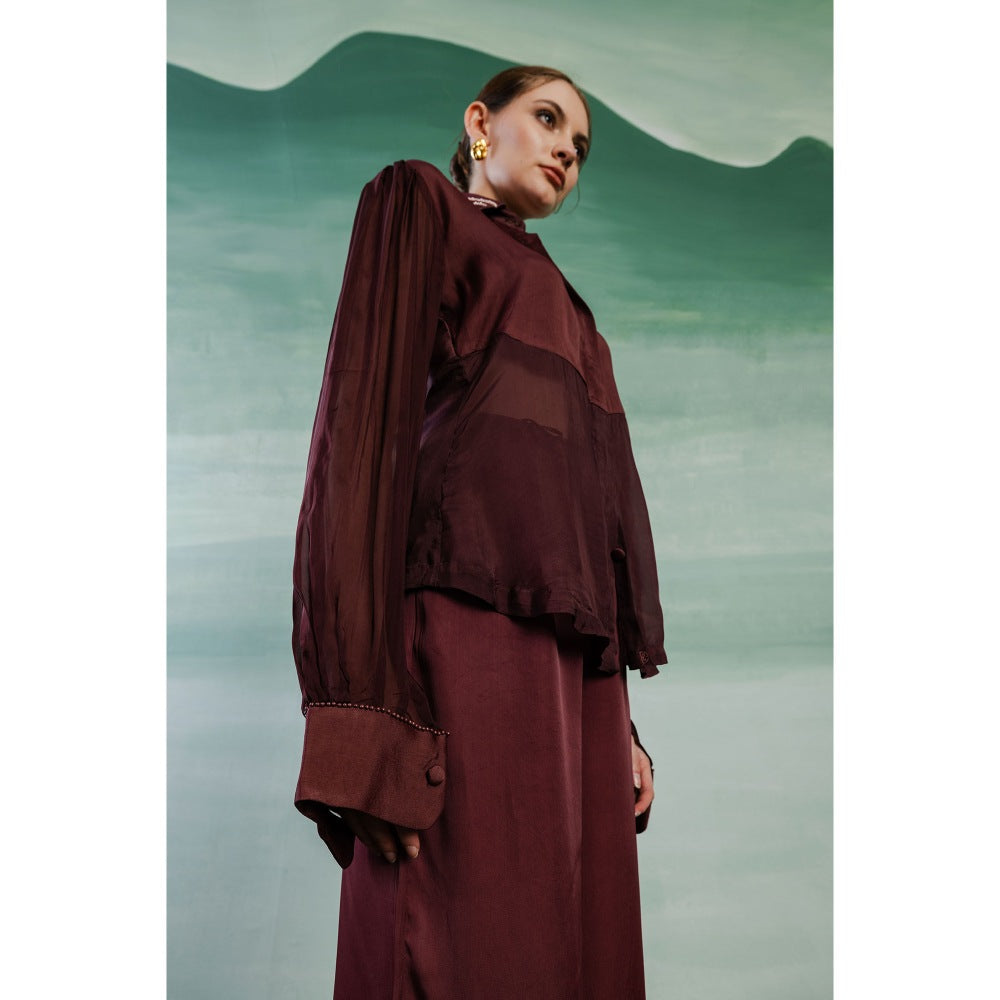 Orthodox Burgundy Celtic Lumiere Elegance Shirt