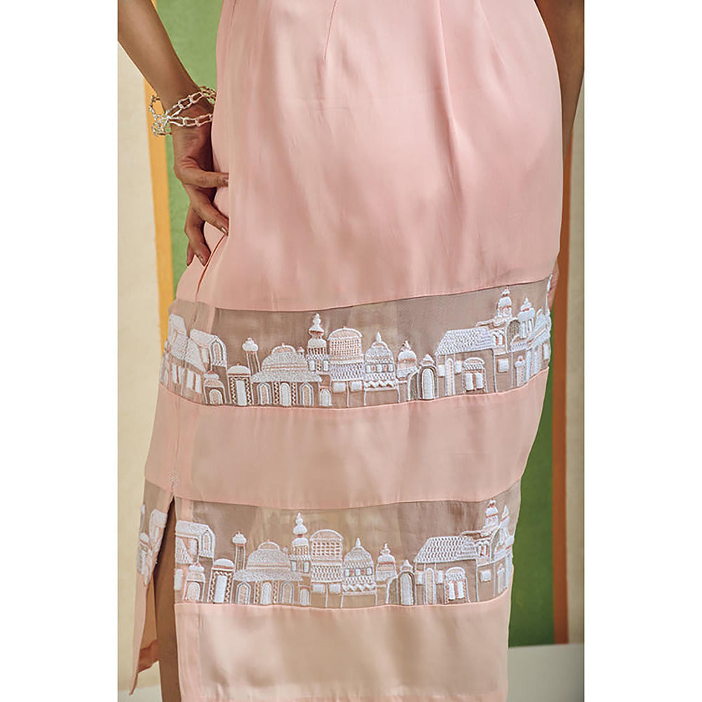 Orthodox Segment Pink Midi Skirt