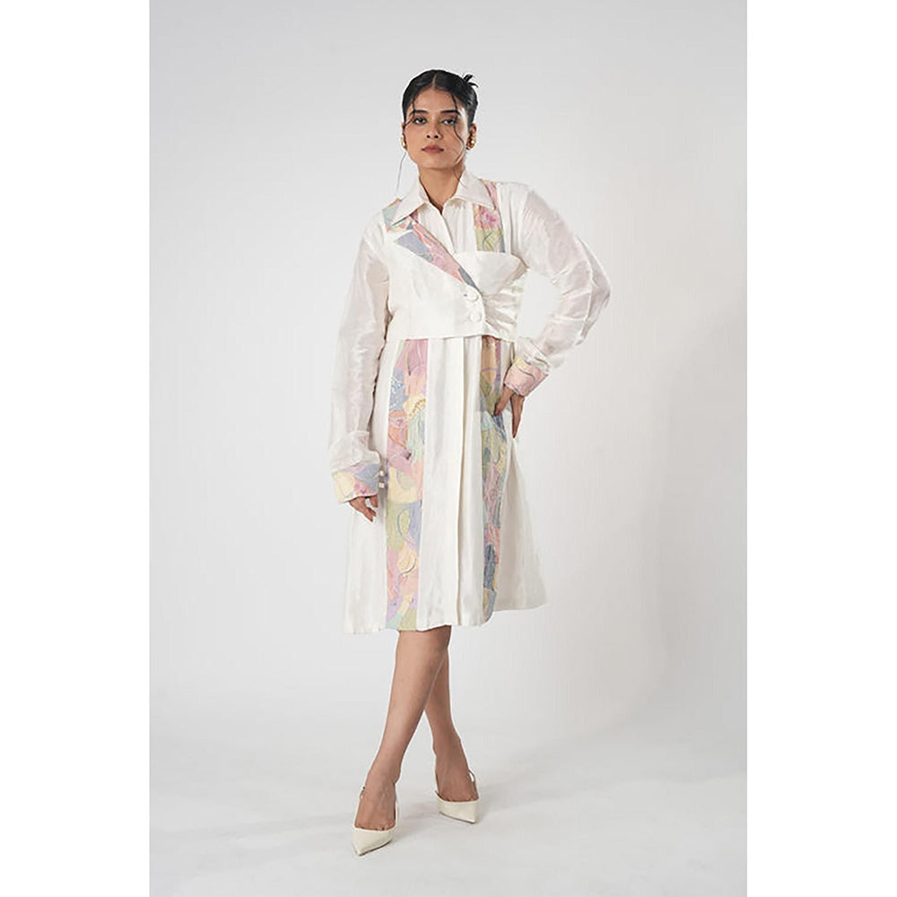 Orthodox Ethereal Elegance Collared Midi Dress