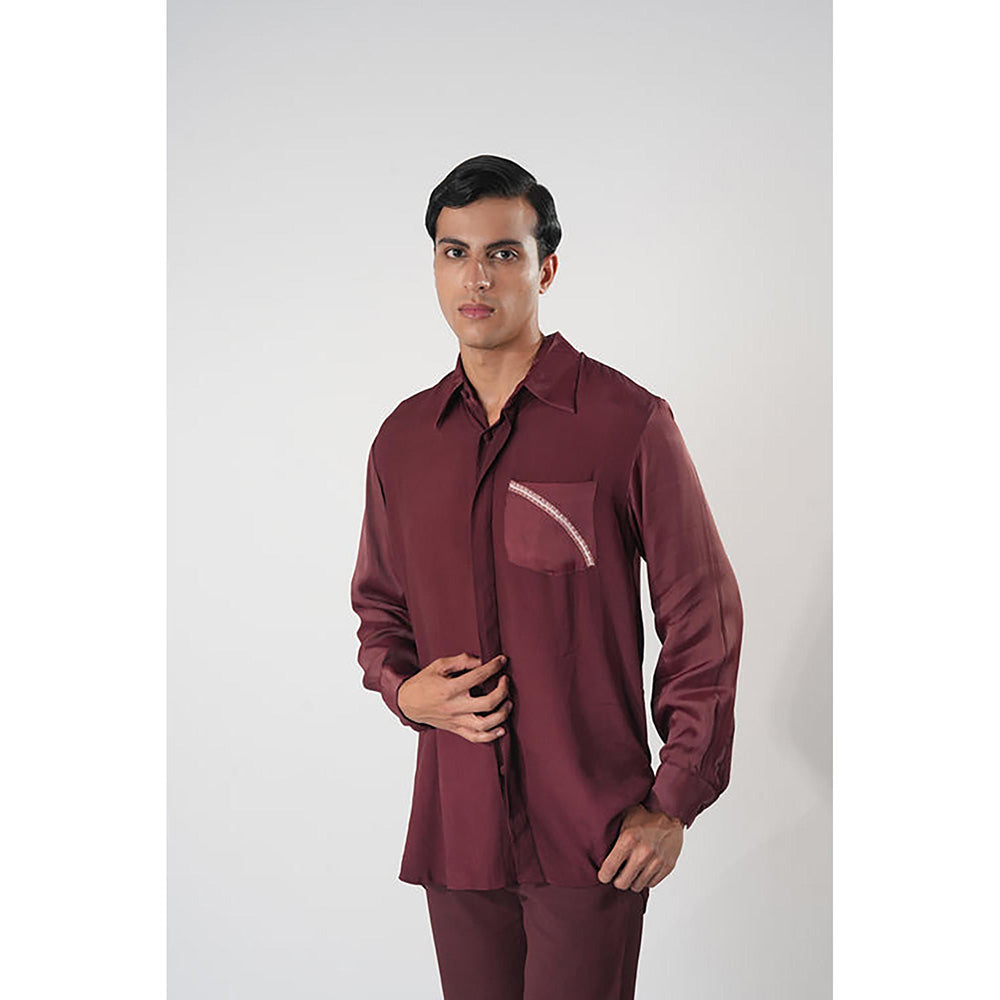 Orthodox Continuum Wine Linen Shirt