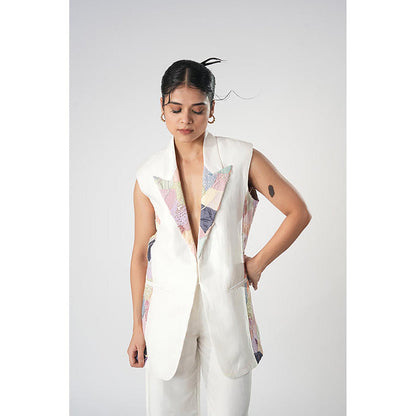 Orthodox Pastel Mosaic Longline Blazer