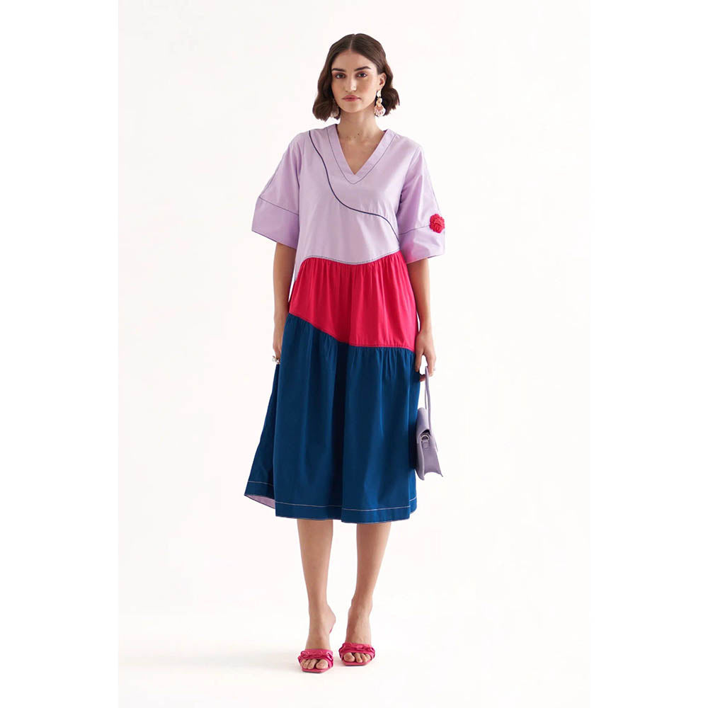 Our Love Omg Multi Colour Midi Dress
