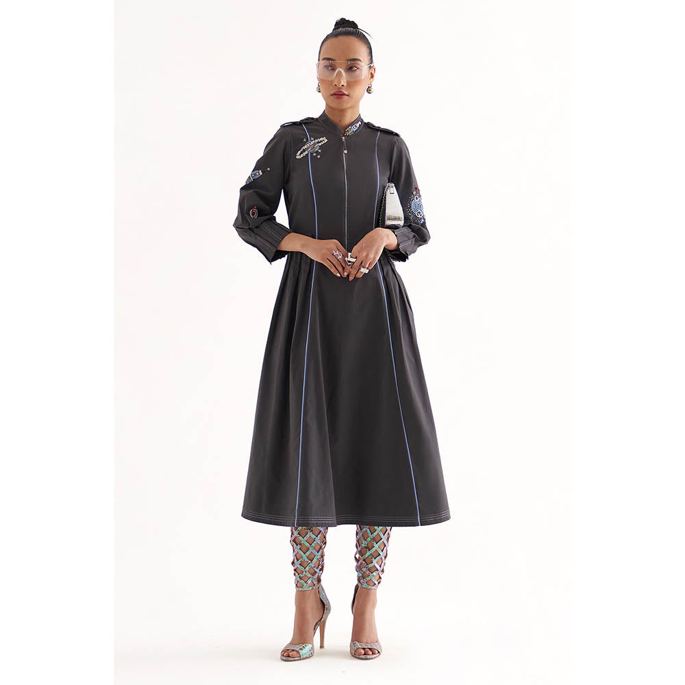 Our Love Grey Astro Dress