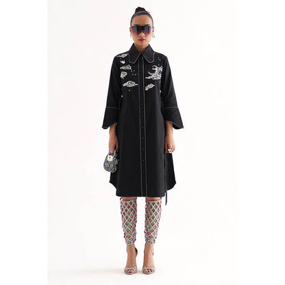 Our Love Black Halfmoon Dress (Set of 2)