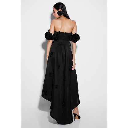 Ozeqo Tyra Black Detachable Straps with Dress (Set of 2)