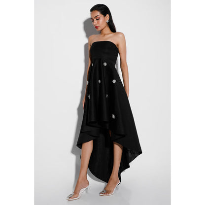 Ozeqo Womens Black Dress