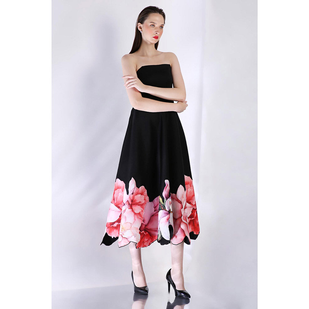 Ozeqo Womens Black Dress with Wrap (Set of 2)