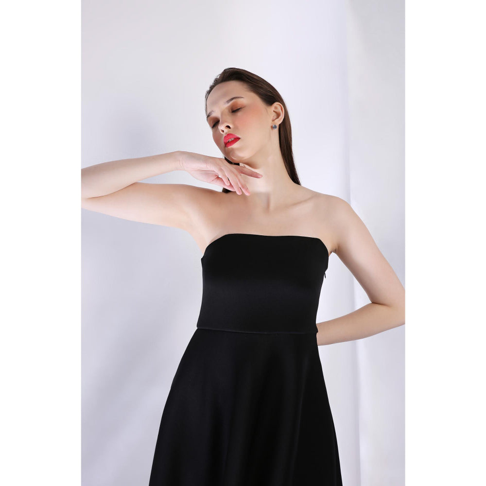 Ozeqo Womens Black Dress with Wrap (Set of 2)