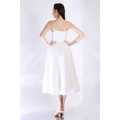 Ozeqo Womens White Dress