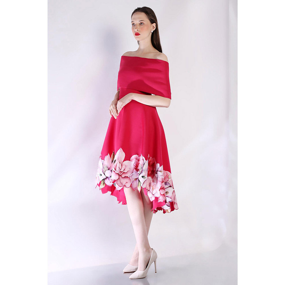 Ozeqo Womens Pink Dress with Wrap (Set of 2)
