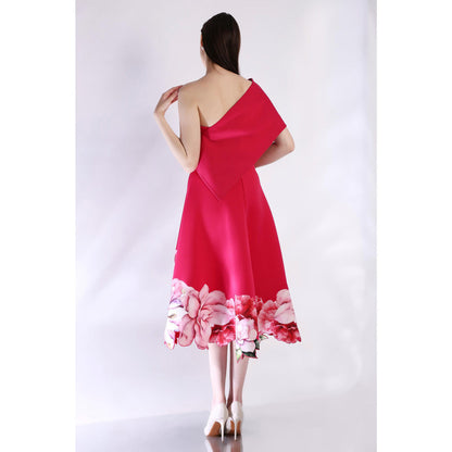 Ozeqo Womens Pink Dress with Wrap (Set of 2)