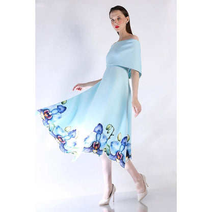 Ozeqo Womens Blue Dress