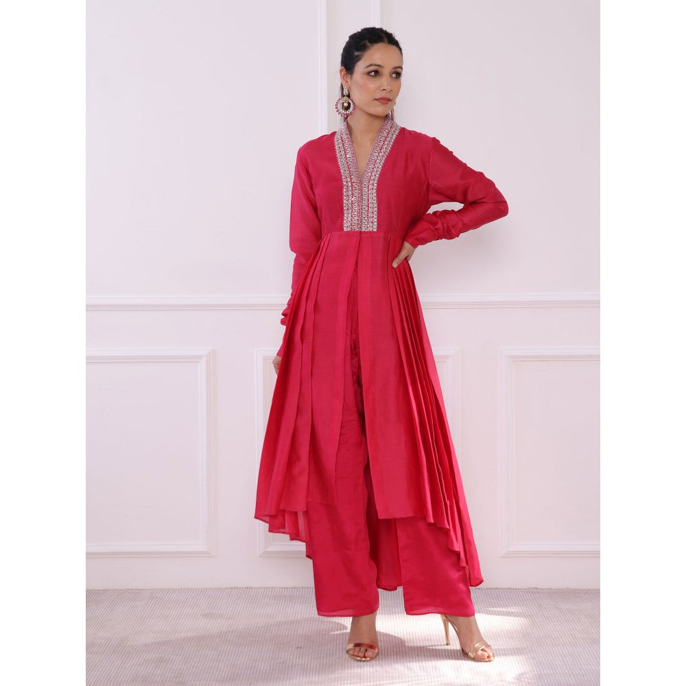 Pairaahan Bahar Kurta Pink (Set of 2)