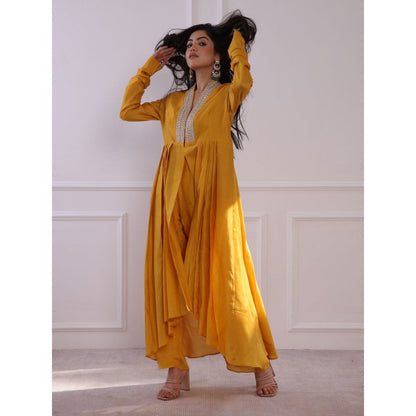 Pairaahan Farda Kurta Yellow (Set of 2)