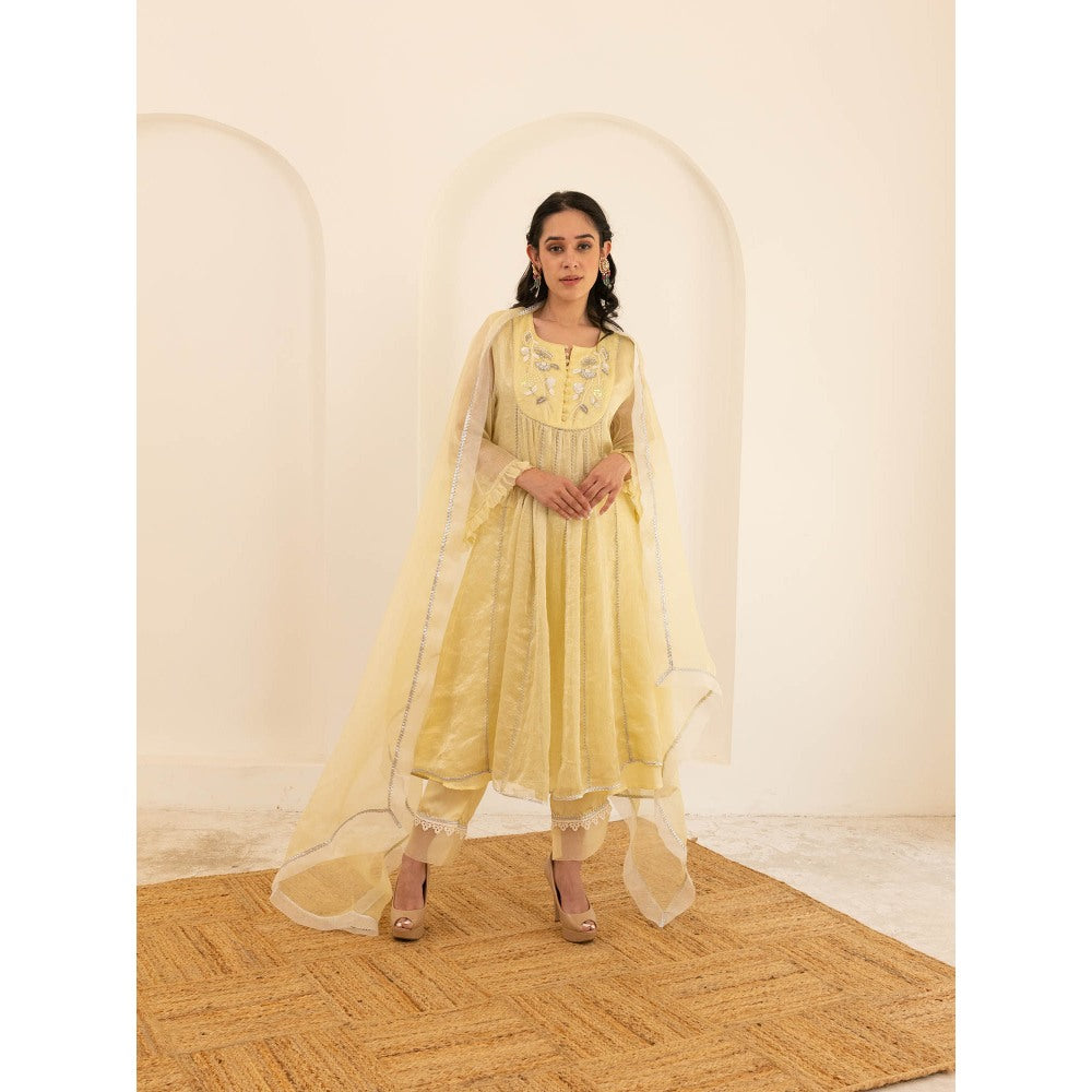Pairaahan Paikar Anarkali Kurta (Set of 3)