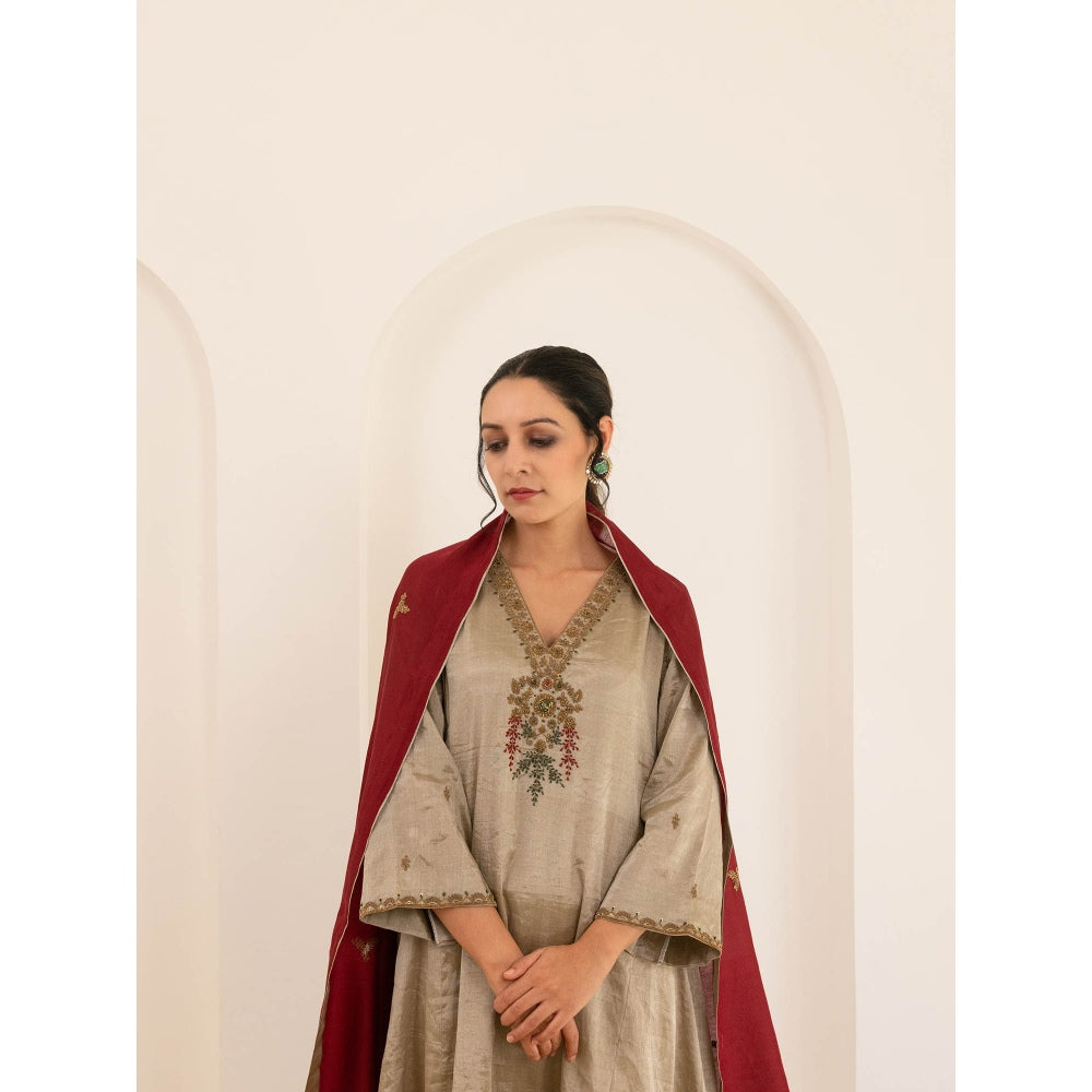 Pairaahan Avin Anarkali Kurta (Set of 3)