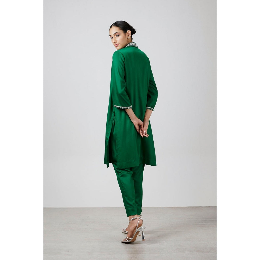 Pallavi Swadi Etoile Emerald Kurta with Pant
