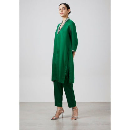 Pallavi Swadi Etoile Emerald Kurta with Pant
