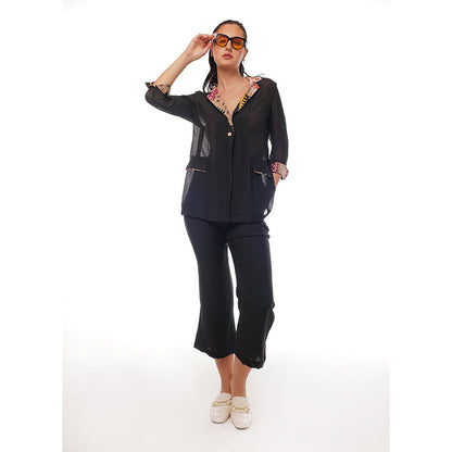 Pallavi Agarwal Black June Co-Ord (Set of 2)